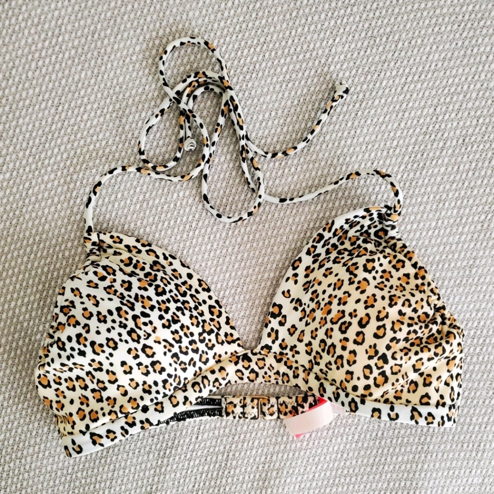 Victoria's Secret Leopard Print Bikini Top